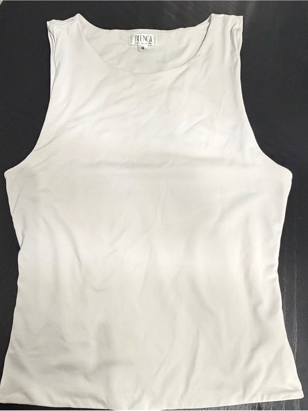 White Scoop Neck Tank — Lightweight Women's Layering Top